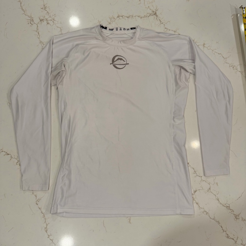 White Long Sleeve Rashguard